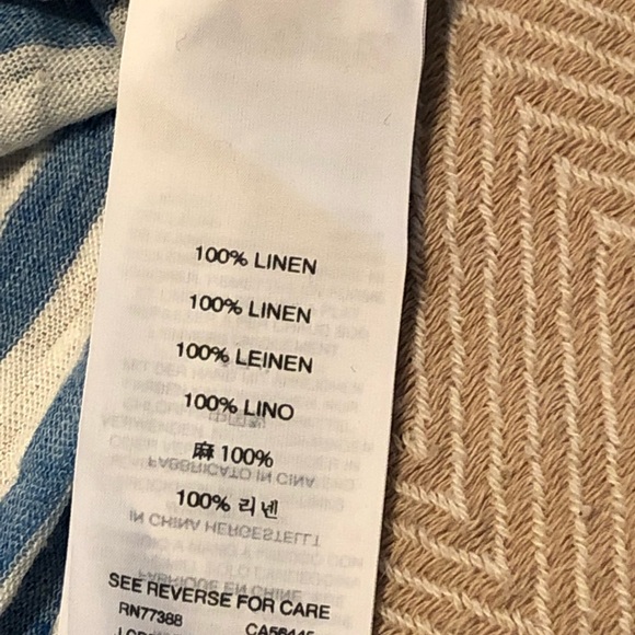 J. Crew linen tee L - Picture 6 of 6